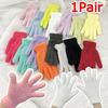 1Pair Cute Gift Anti Pilling Minimalist Coral Fleece Writing Touchscreen Gloves Fashion Warm Gloves Practicality Winter Student