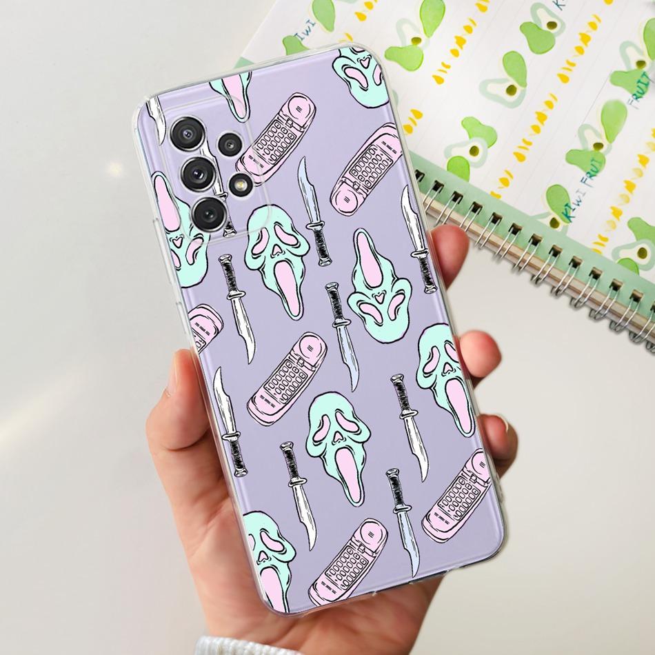 Чехол для Samsung Galaxy A52 Чехол Samsung A52s 5G Элегантная Печать Мягкий Силикон ТПУ Задняя Крышка Телефона Для Samsung A52 4G 5G A 52 52s