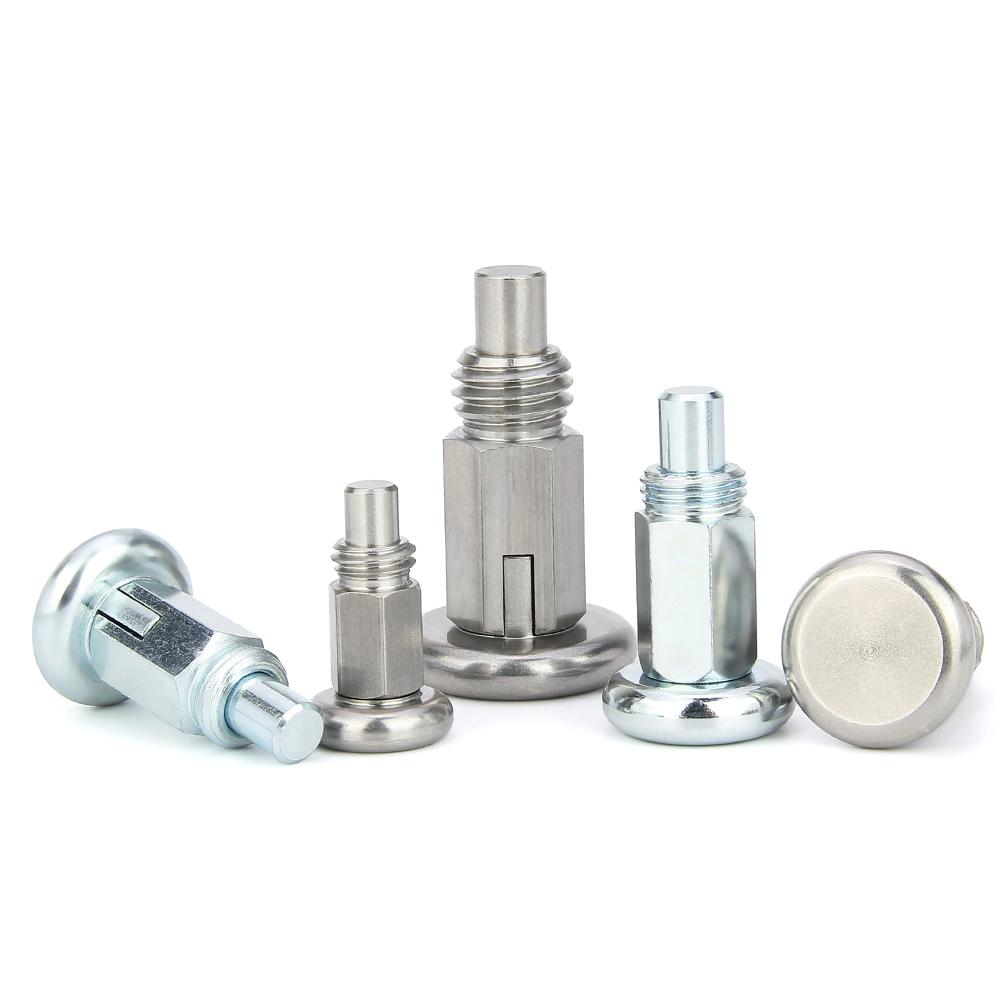 Carbon Steel With Zinc-plated Threaded Indexing Locating Pins Stailless Steel Self-locking/Return Type Index Screw/Bolt