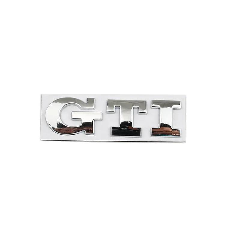 YKPSC1 Metal GTI Logo Car Rear Trunk Emblem Stickers Decals for Volkswagen VW Golf 5 6 7 Polo Jetta Tiguan Passat B5 GTD GTE MK8 Touran