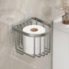 Punch-Free Shower Shelf No Drill Toilet Tissue Box New Shampoo Rack Home