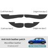Car Door Anti-Kick Mat For Mini Cooper S F66 F67 2024 2025 Suede Leather Sticker Soil-Proof Children's Kick Pad Car Accessories
