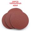 20 Pack 4inch100mm Sandpaper Disks for High Performance For Round Polishing