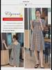 Stylish Plaid V-Neck Buttoned Maternity Dress - Loose Fit, Plus Size, for Summer