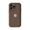 3D small smiley face 17 phone case suitable for iPhone 15, 11, 14 Pro Max, niche 12, full coverage 16, Huawei
