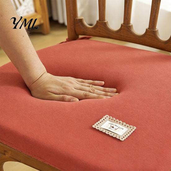 Durable Chair Pad for Dining Table Memory Foam Cushion, Thickened with Straps, Anti Slip Cushion Kitchen Chairs Non-Slip Backing, Washable Seat Autumn