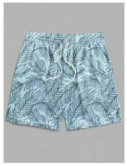 Men's Shorts 3D Hawaiian Plant Bath Swimsuit, Quick Dry Beach Hawaiian Men's Fashion Shorts