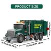 Игрушки Мусоровозы для Мальчиков Питаемая Инерционная Машина со Светом и Звуком Модель Машины для Сортировки Мусора Набор Строительных Игрушек с Мусорными Баками