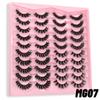 Xiaomi GROINNEYA 5/20 Pairs Fluffy Mink Lashes 3D Mink Lashes Faux Mink Fluffy Lashes Soft Thick Wispy Dramatic False Eyelashes Makeup