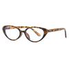 Personalized Cat Eye Eyewear PC Anti Blue Light Flat Mirror Fashionable Oval Frame Glasses Suitable for Tourist Street