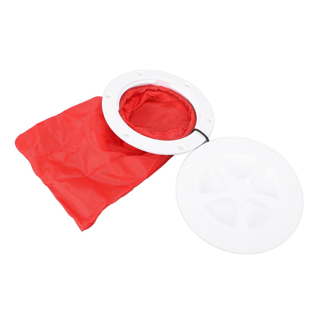 Комплект палубной пластины 6 дюймов с сумкой для хранения Круглая герметичная крышка люка для морских яхт, лодок, каяков Белая