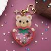 Crystal Resin Animal Molds Adorable Shaker Pendants Silicone Moulds with Cute   Bear and Heart Shape