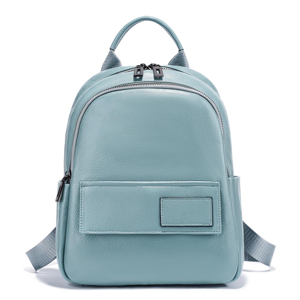 Zency Women's Backpack Travel Satchel Daily Rucksack Multi-functional Leather Knapsack