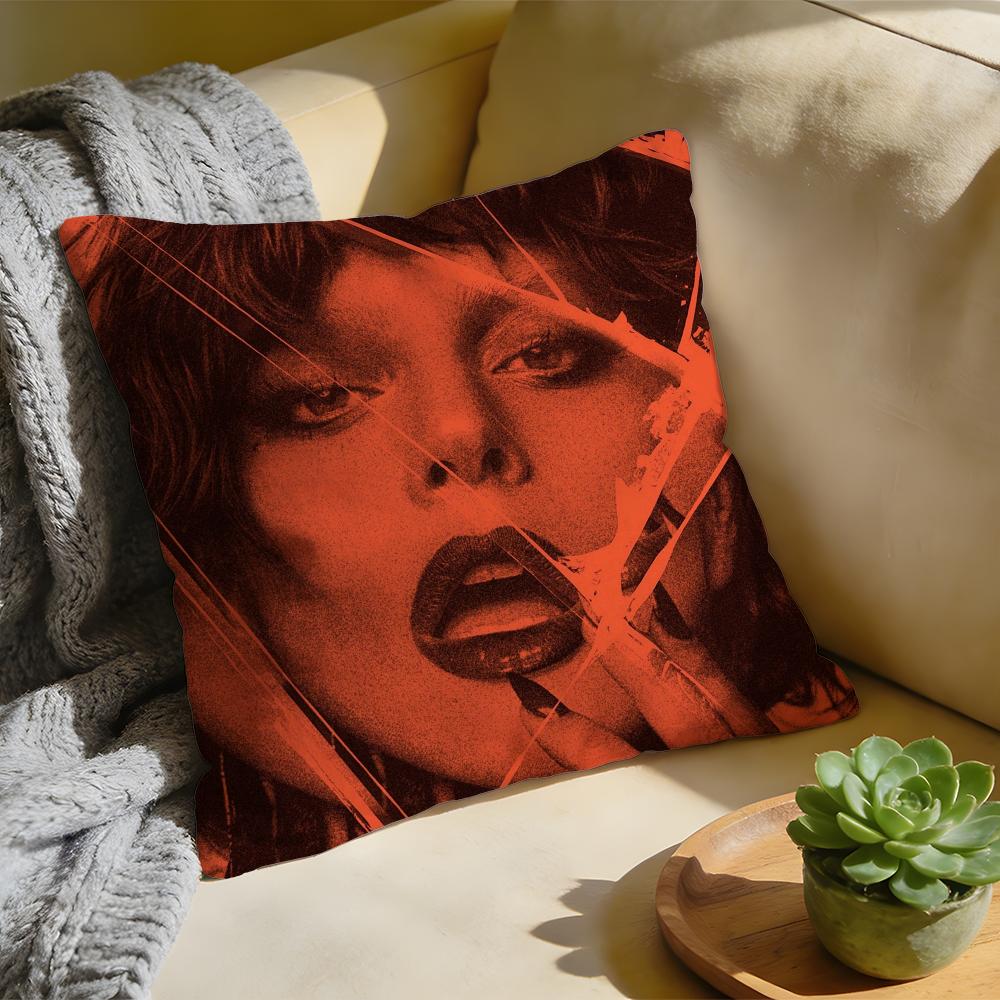 Cushion Cover Singer LLady Gaga Mayhem Washed Linen Soft Breathable Decorative Case For Sofa Home Pillow cover