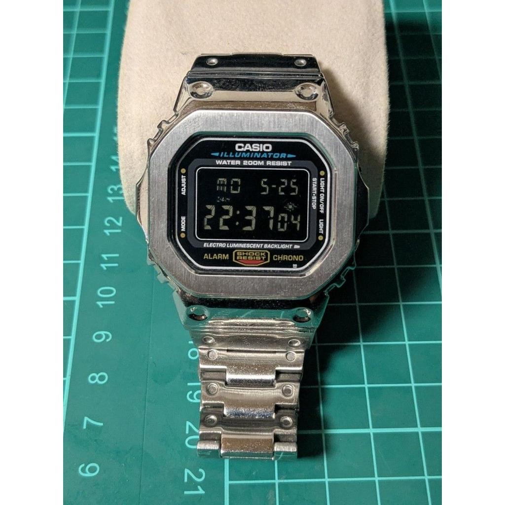 Б/у G-SHOCK DW-5600E Полностью металлические кастомные часы
