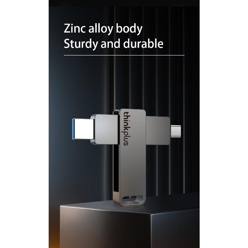 Флэш-накопитель Lenovo-USB Type-C Dual USB A Plus USB C OTG для Android-смартфонов, планшетов и ноутбуков 2-в-1 MU110