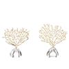 Creativity Crystal Metal Golden Coral Handmade Handicraft Furnishings Modern Home Decoration Accessories Christmas Decorations