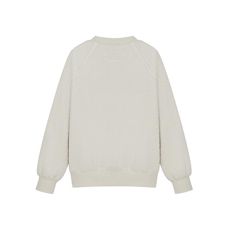 Teenie Weenie Women's 2025 Autumn Round Neck Faux Lamb Wool Sweatshirt