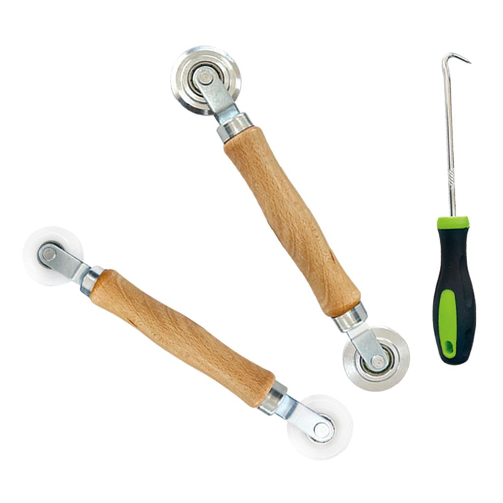 Инструмент втягивающий механизм для ремонта оконной сетки, инструмент для ремонта шлицевого ролика, инструмент втягивающий механизм для резинового шнура, двойное колесо, сетчатая дверь