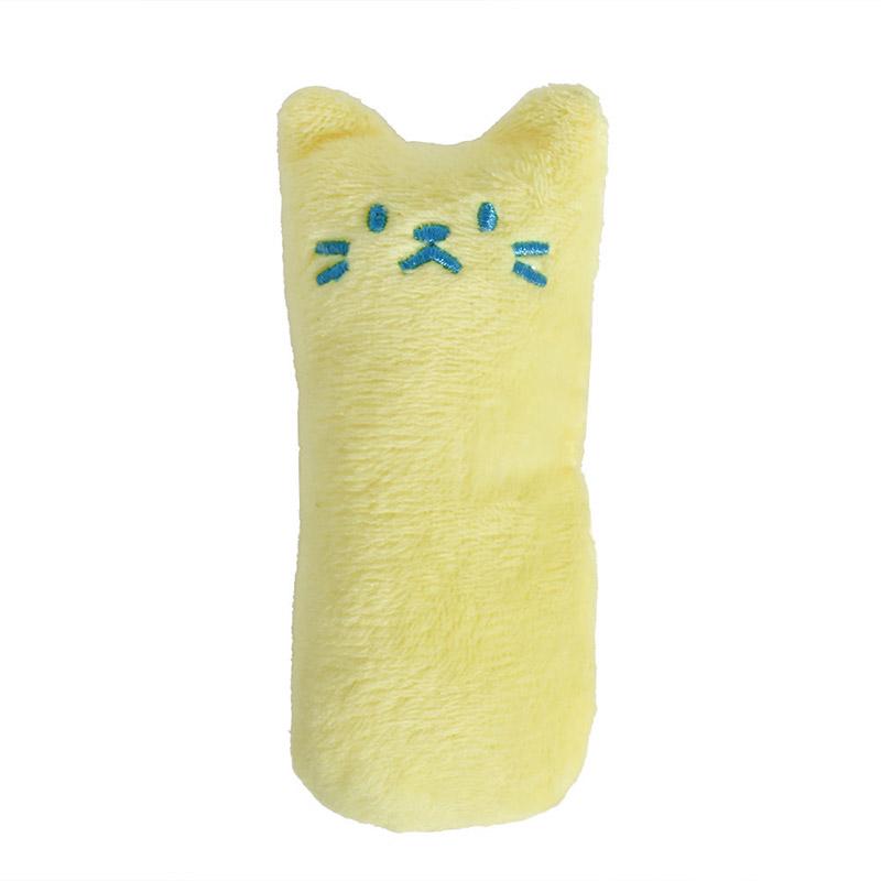 Catnip Toys Cute Thumb Plush Pillow Teeth Grinding Bite-resistant Teasing Relaxation Cat Chew Toy Pet Accessories