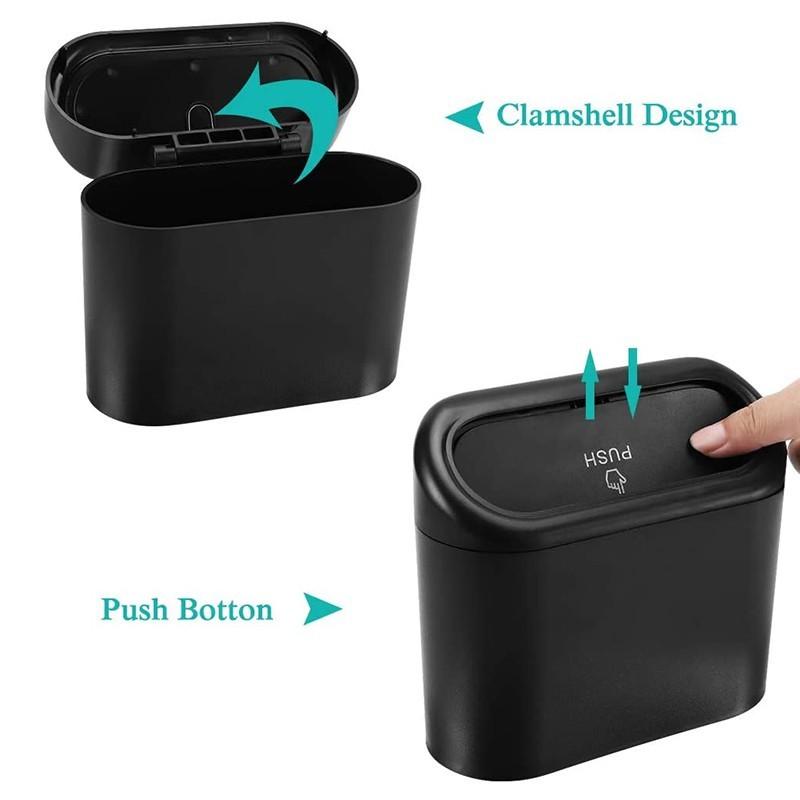 Eco-Friendly Car Trash Can Door Hanging Storage Bucket Car Garbage Storage Box