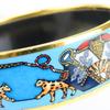 Used HERMES bracelet Emilel GM metal/enamel 36.2g Blue gold Gold Plated