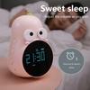 Будильник с милым грушевидным дизайном, 6 мелодий, функция повтора, перезаряжаемые многофункциональные настольные цифровые часы обратного отсчета