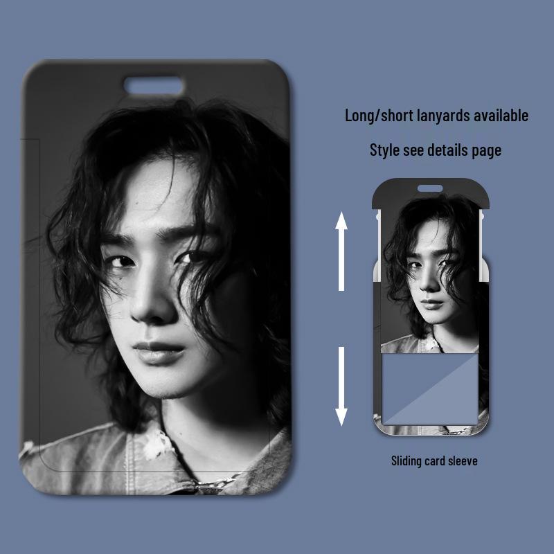 Пластиковый держатель для карт Li Hongyi (слайдер) для студенческого билета, бейджа, пропуска или проездного