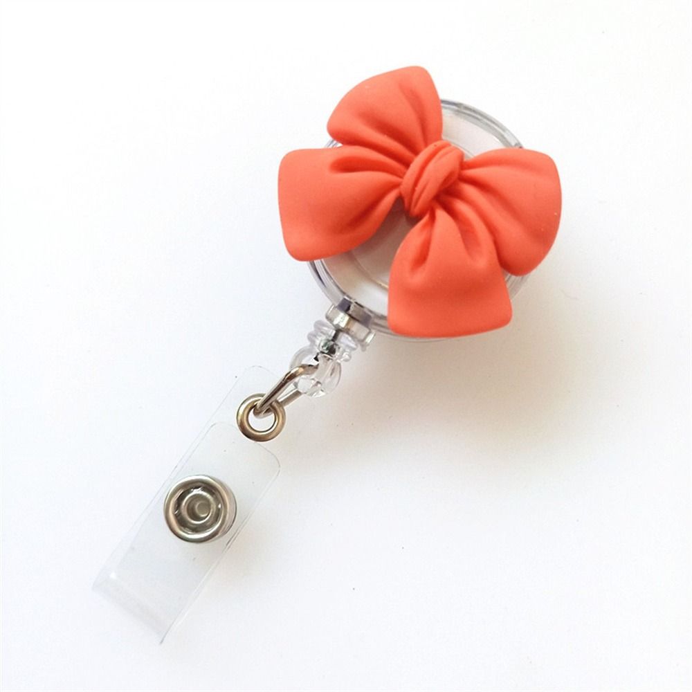 Name Tag Retractable Badge Holder 3D Flora Easy Pull Buckle Nurse Badge Reel Hospital Use