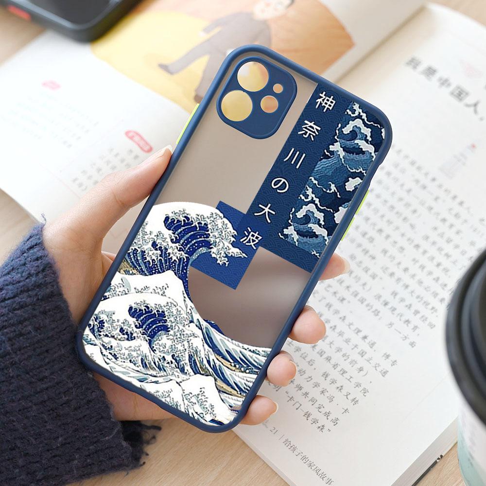 Модный Япония Большая волна у Канагавы Чехол для телефона Для iPhone 15 14 13 12 11 Pro Max Mini XS X XR 7 8 Plus Чехол Искусство Fundas