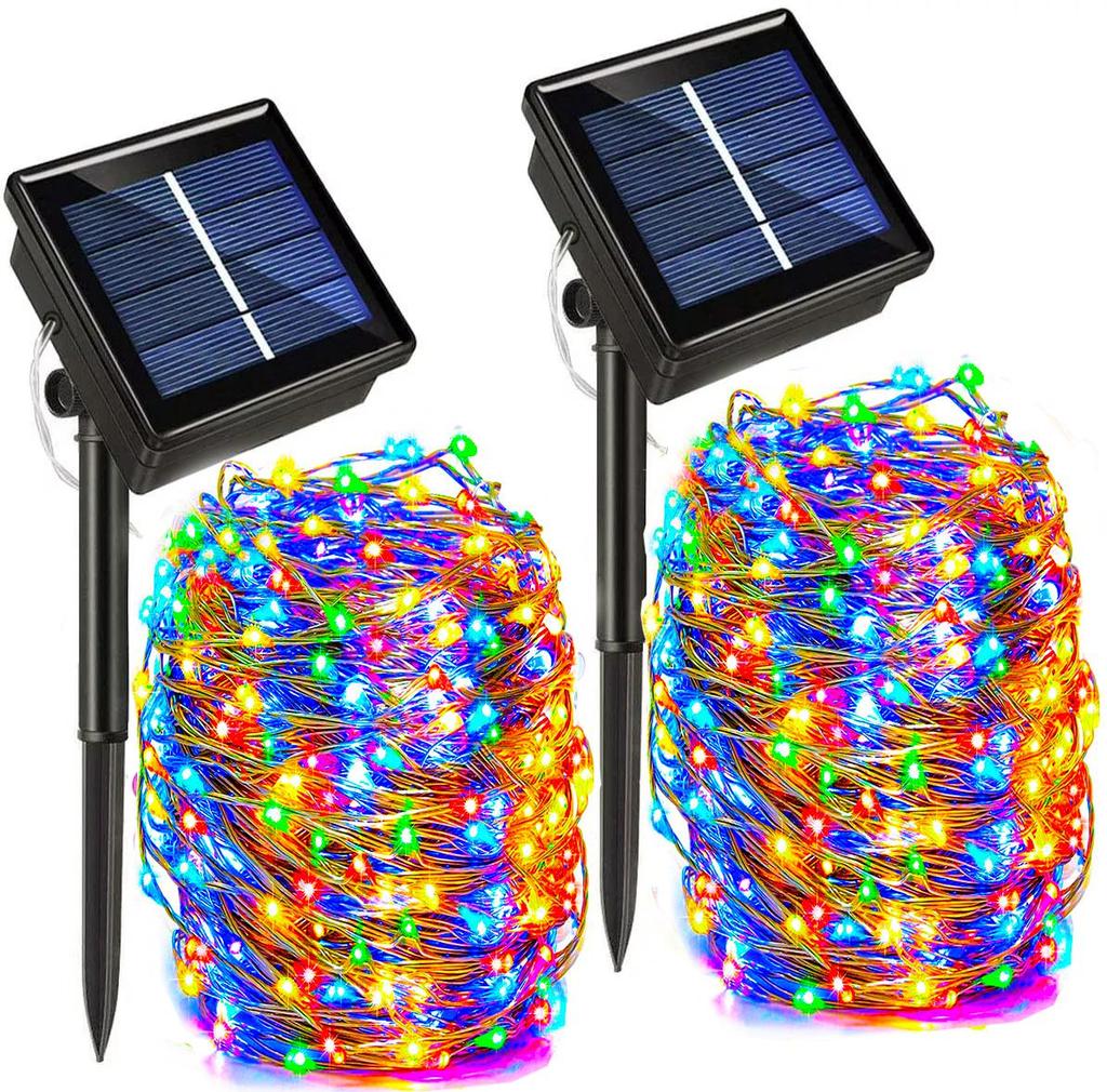 Solar Energy String Fairy Tale Lamp 7m/12m/32m Outdoor Waterproof Garland Solar Energy Lamp Lawn Terrace Garden Party Courtyard Decoration Christmas