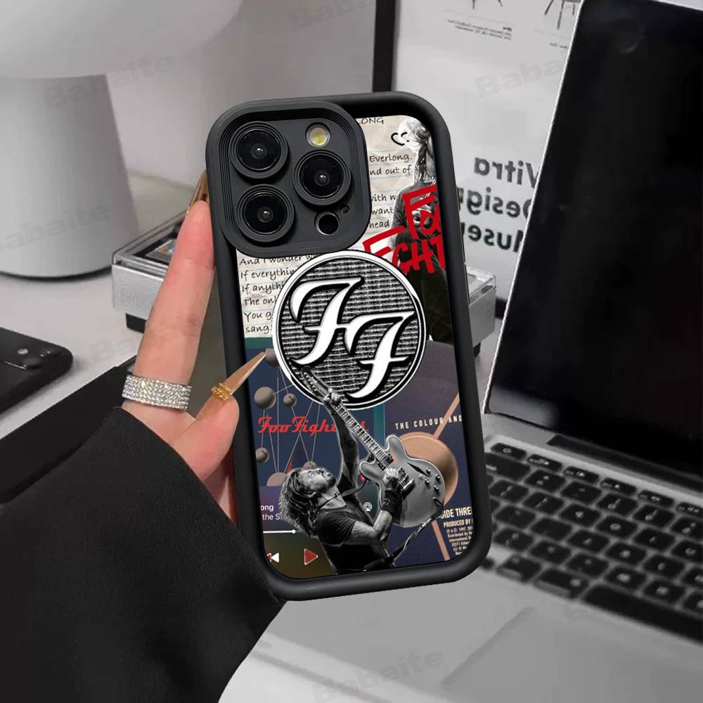 Чехол для телефона F-Foo F-Fighters Classic Rock для IPhone 17 16 15 14 13 12 11 Pro Max Plus Силиконовый противоударный чехол