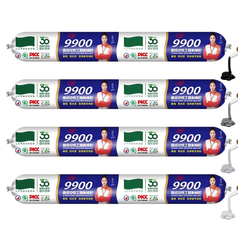 Всепогодный Прозрачный Строительный Клей Устойчивый к Экстремальным Температурам Эластичный Герметик Для Плитки Алюминиевых Конструкций