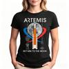 2026 Artemis 2 Космическая Футболка УНИСЕКС и Женская Летняя Хлопковая Одежда Мода Космические Фанаты С Круглым Вырезом С Коротким Рукавом Топы Уличная Одежда