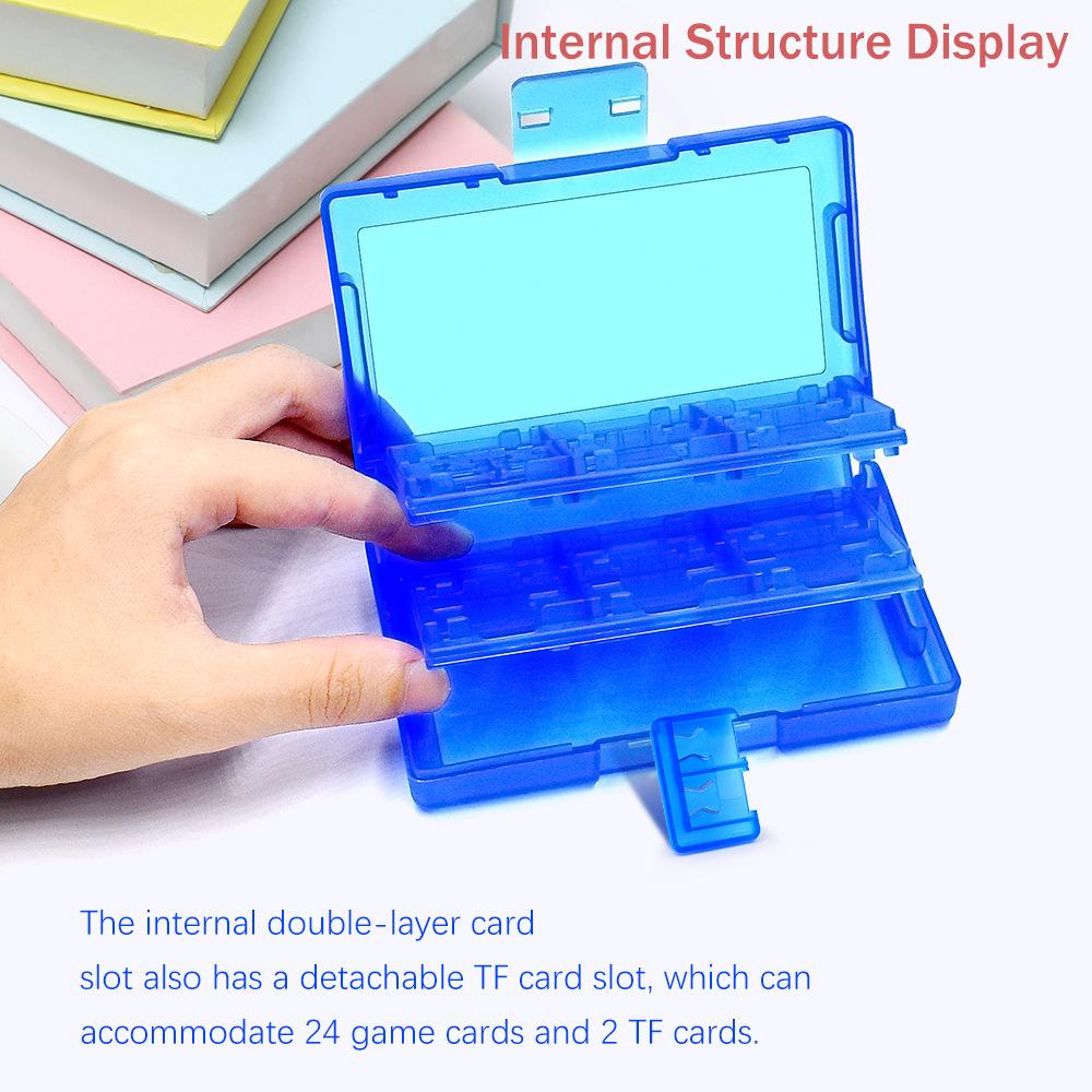 VAORLO 24 в 1 чехол для игровых карт для Nintendo Switch Oled портативный ящик для хранения NS Lite защитный чехол аксессуары с твердым корпусом