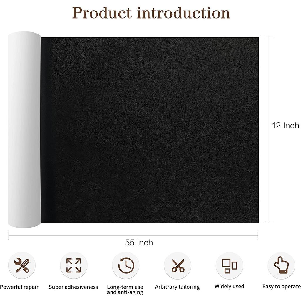 Самоклеящаяся кожаная бумага, мебельная обувь, пластырь первой помощи, кожаный пластырь, сделай сам, черная самоклеящаяся лента для ремонта кожи, Ffor, ремонтные патчи для дивана, липкие