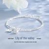 Lily of the Valley S925 Sterling Silver Bracelet – Elegant Qixi Festival Gift for Women