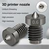 3D Printer Nozzle Corrosion & Wear Resistance High Hardness Metal Nozzle 0.2/0.3/0.5/0.6/0.8/1mm Printer Nozzle