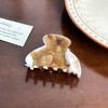Sophisticated Acetate Hair Claw Clips In Vintage Milk Coffee Color For Chic Women's Hair Accessories