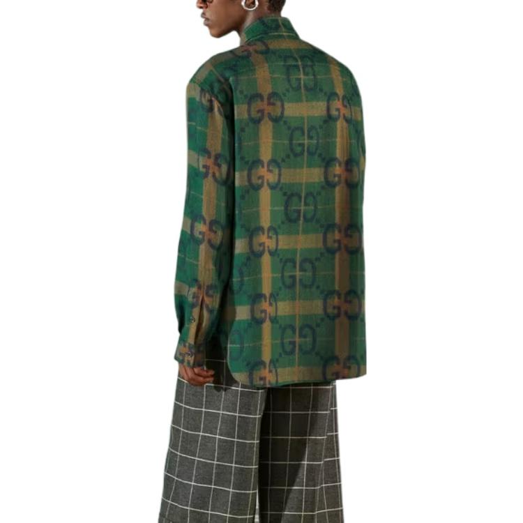 Gucci Jumbo Gg check wool shirt 711543-ZAKZJ-3653