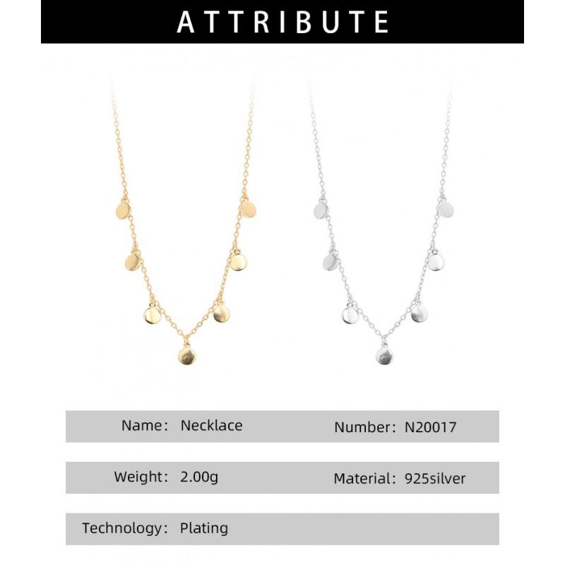 Minimalist Smooth Circle Choker Necklace Versatile High-end Cool Style Women