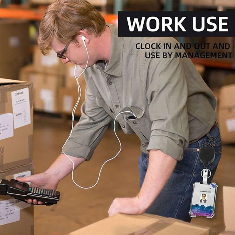 Сверхпрочный выдвижной брелок-клипса для бейджа, держатель для ID-карты, цепочка, уличный стальной трос с пружиной, зажим для карт, карабин, уличный чехол для ключей, чехол для карт, сумки