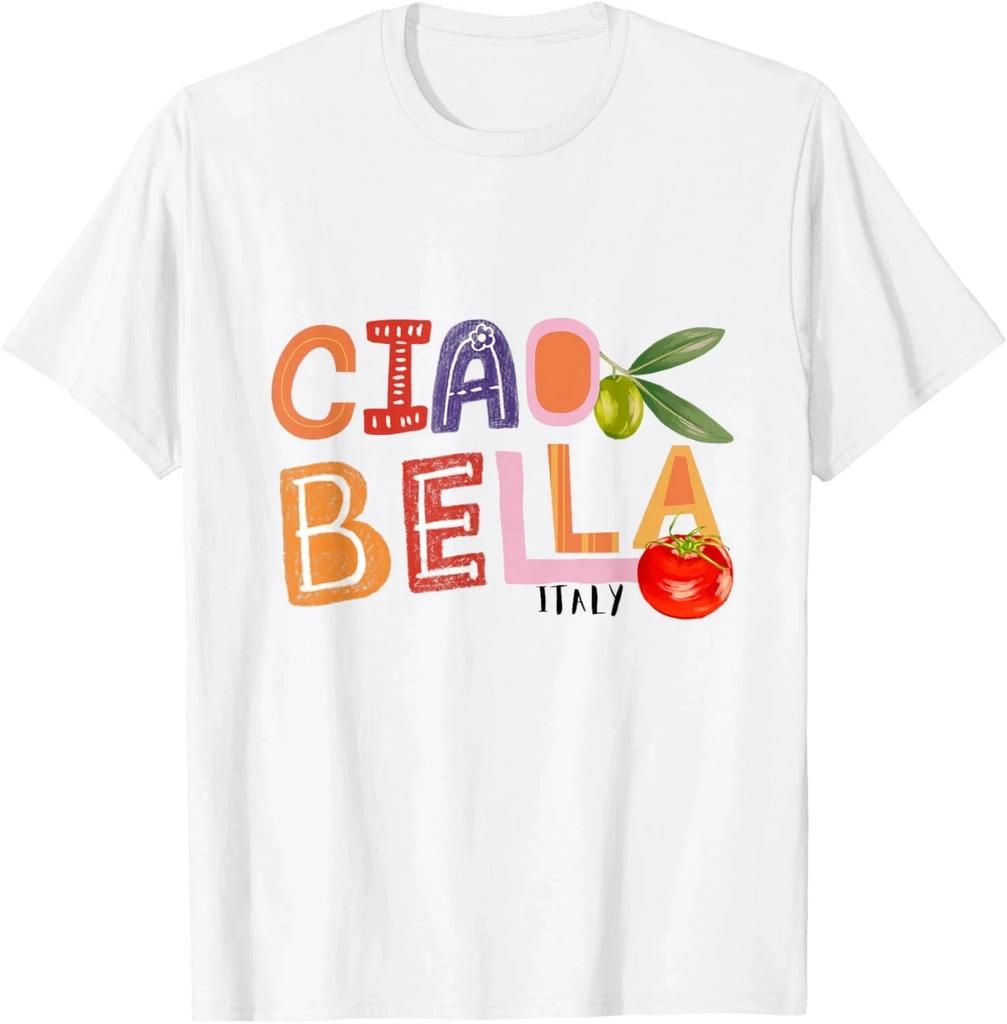 Смешная надпись Ciao Bella Сад Италии для любителя итальянской еды Футболка