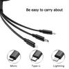 XWQP2 Car Sticker For BMW Car 3-in-1 Telescopic Data Cable Phone Ipad Charger For BMW E46 E90 E60 F30 F10 E39 i3 i4 X1 X2 X3 X5 X4 X6