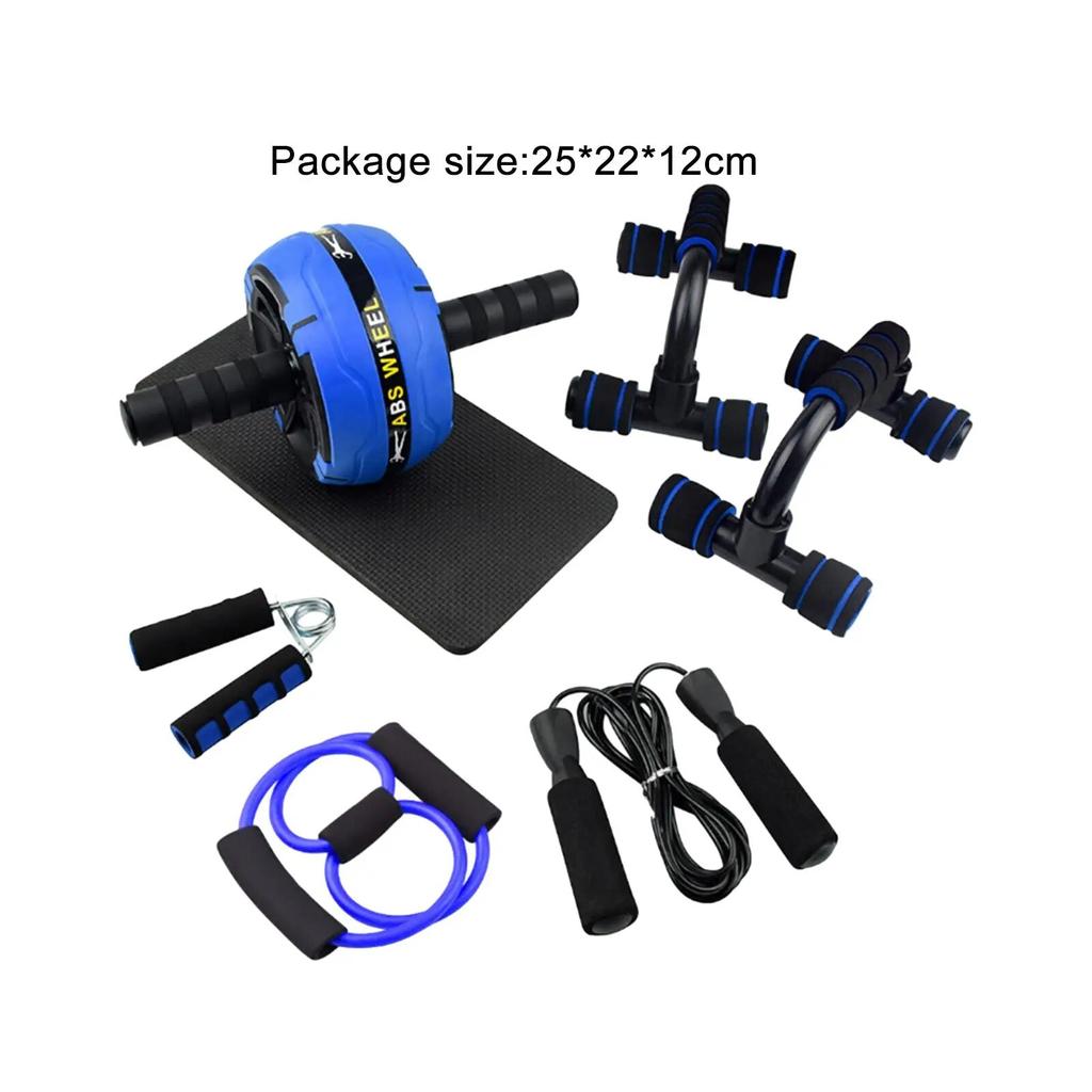 Тренировка брюшного пресса. Силовая мышца. Колесо для брюшного пресса. Эспандер для груди.