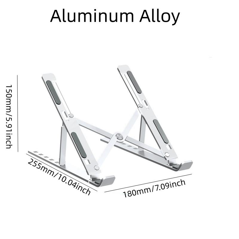Регулируемая подставка-подставка для ноутбука, складная, портативная, с вентиляцией для охлаждения, крепление для ноутбука, компьютерная подставка