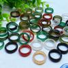 Unisex Jade Ring Jewelry Gifts Women Agate Ring Finger Rings Anniversary Ring Elegant Simple