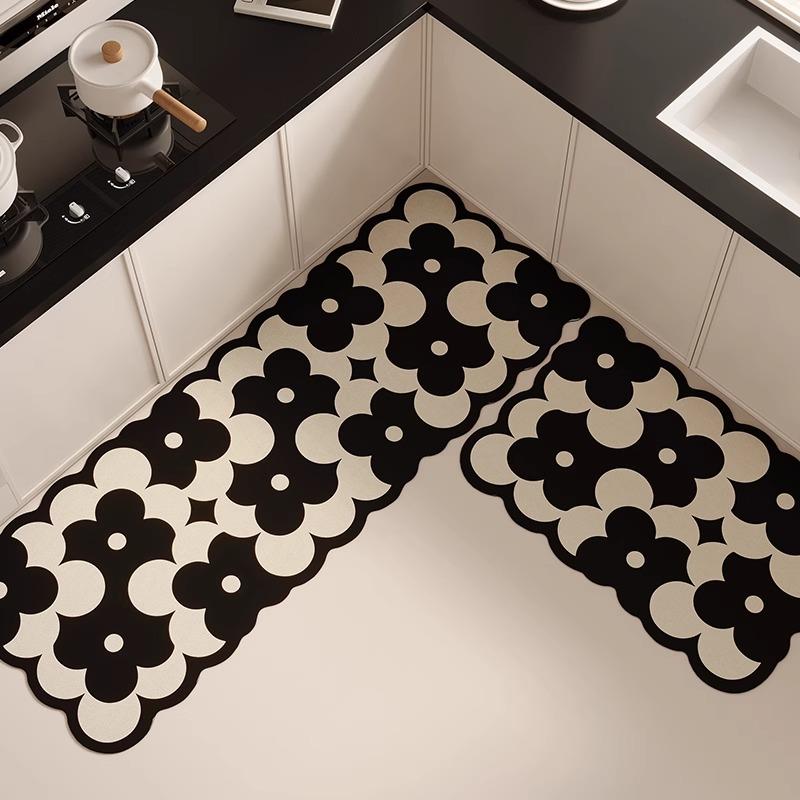 Нескользящий кухонный коврик из диатомовой грязи, водо- и масловпитывающие коврики, домашний декор, абсорбирующий коврик для ванной, противоскользящий коврик для ванной