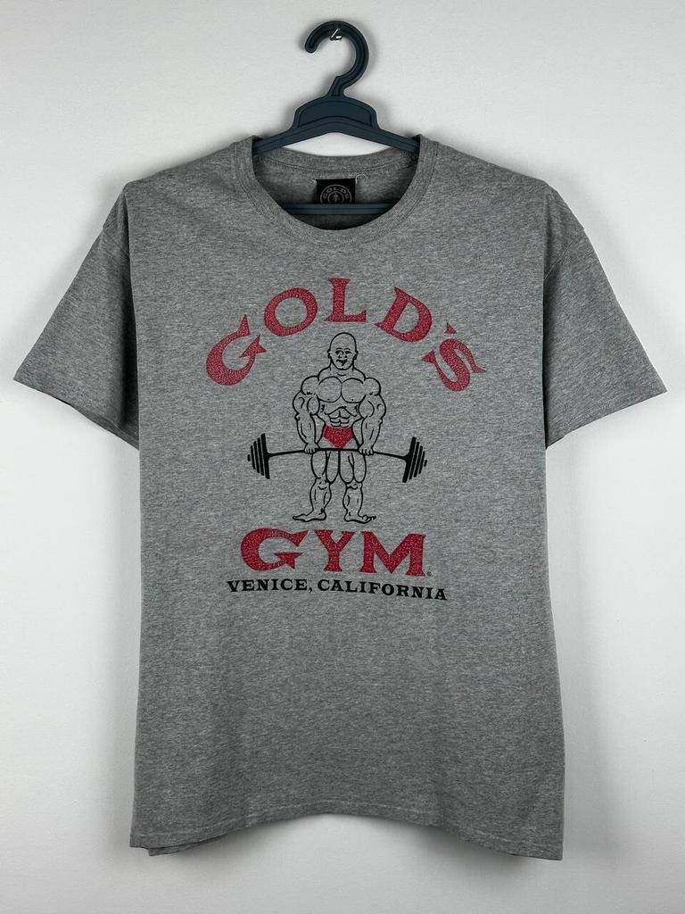 Винтажная футболка Gold's Gym Venice California 90-х годов Размер L Унисекс
