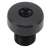 Pool Cue Back Plug Screw Aluminum Alloy Rubber Sleeve Billiard Cue End Plug for Replacement